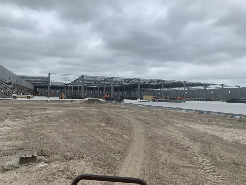 CMT technician and special inspector on Fortune 100 Target distribution center construction project -- large-scale structural steel and concrete slab inspection by Citex CMT